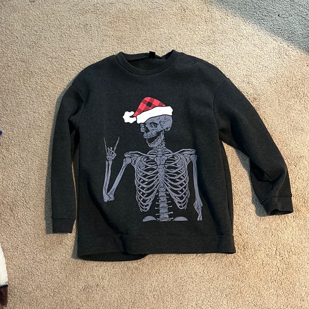 skeleton sweater